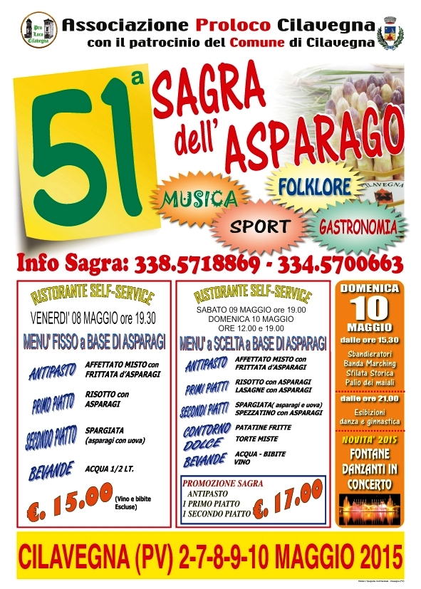 Sagra dell'asparago - Cilavegna (PV) (2/10 Maggio 2015)