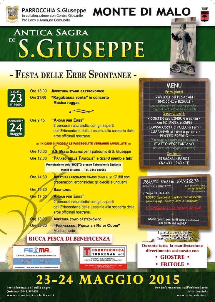 Festa delle erbe spontanee - Monte di Malo (VI) (23/24 Maggio 2015)