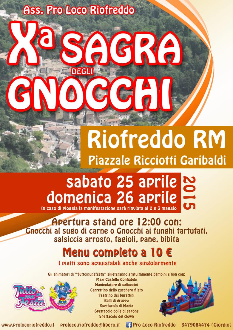 Sagra degli Gnocchi - Riofreddo (RM) (25/26 Aprile 2015)