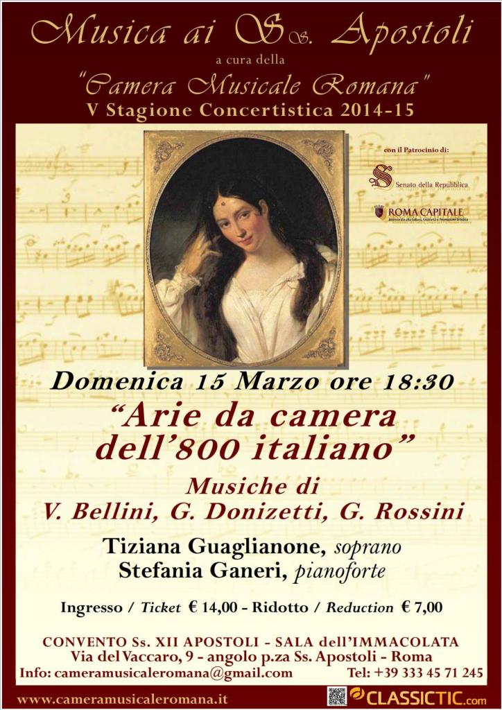 Concerto Arie da Camera - Roma (15 Marzo 2015)