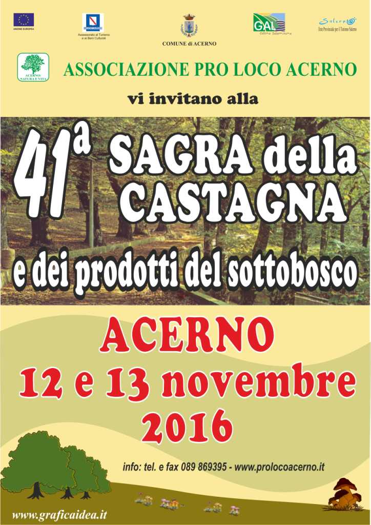 Sagra della Castagna - Acerno (SA) (12/13 Novembre 2016)