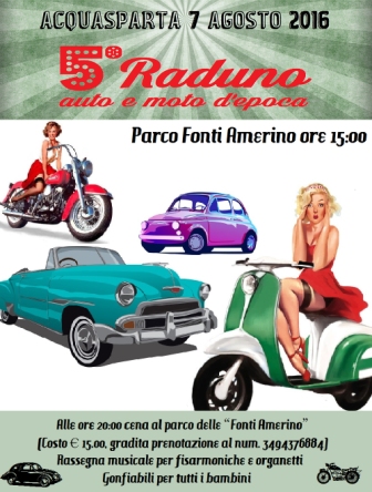 Raduno auto e moto d'epoca - Acquasparta (TR) (7 Agosto 2016)