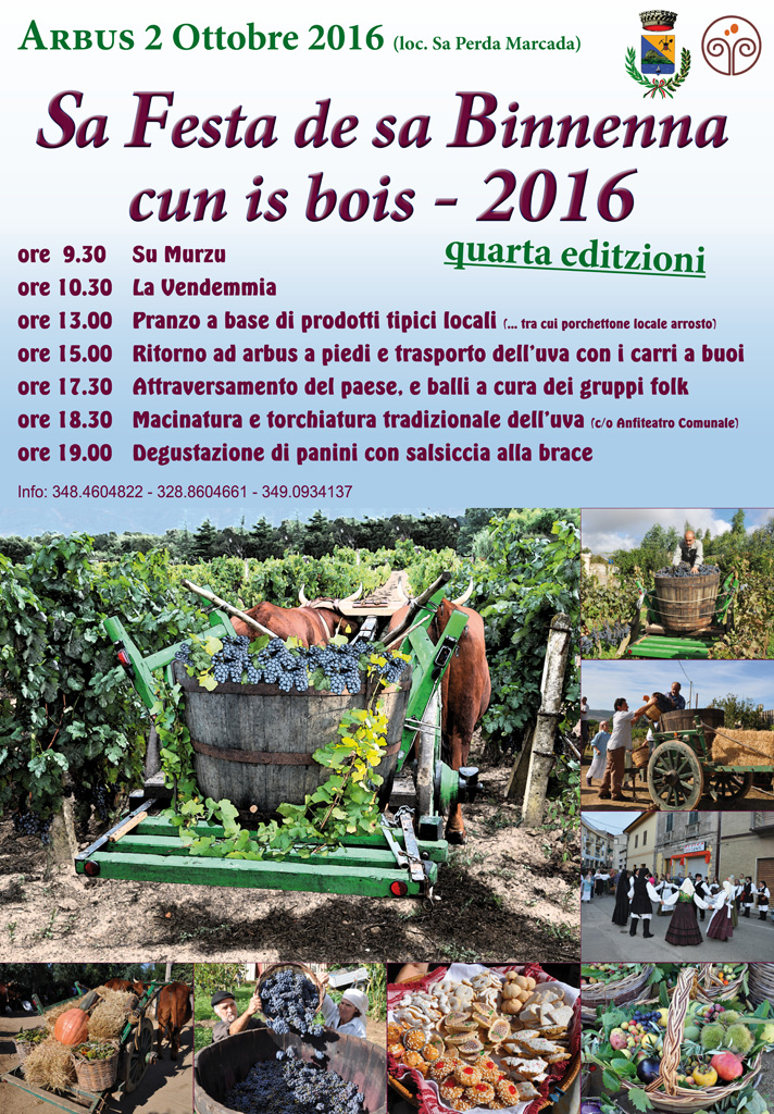 Sa Festa de sa Binnenna cun is Bois - Arbus (VS) (2 Ottobre 2016)