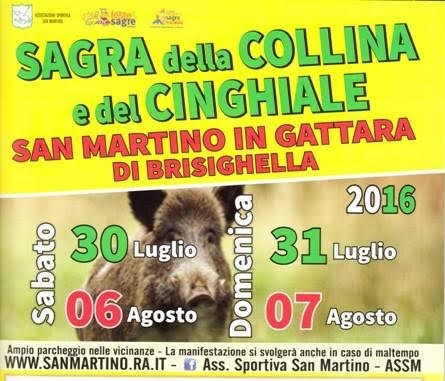 Sagra della collina e del cinghiale - Brisighella (RA) (30 Luglio / 7 Agosto 2017)