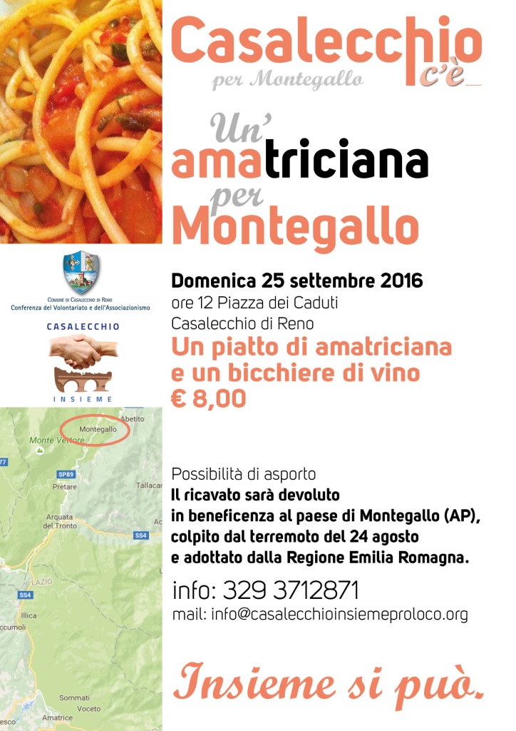 Un'Amatriciana per Montegallo - Casalecchio di Reno (BO) (25 Settembre 2016)