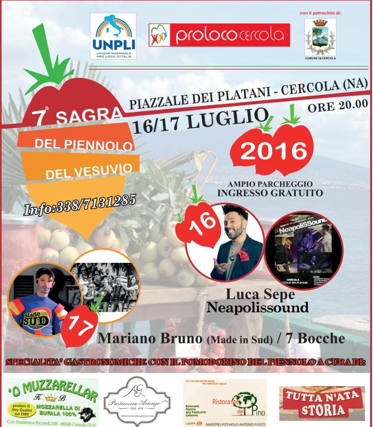 Sagra del Piennolo del Vesuvio - Cercola (NA) (16/17 Luglio 2016)