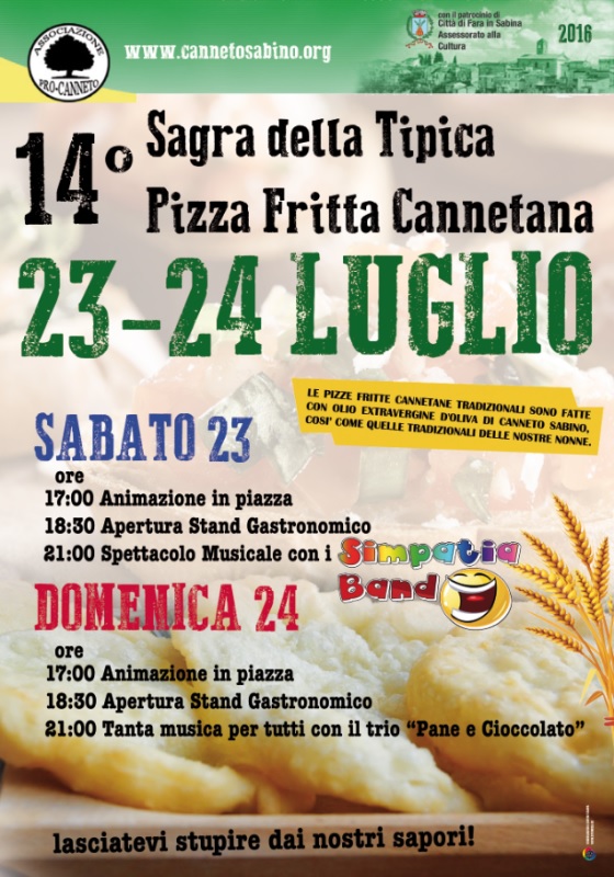 Sagra della pizza fritta - Fara in Sabina (RI) (23/24 Luglio 2016)