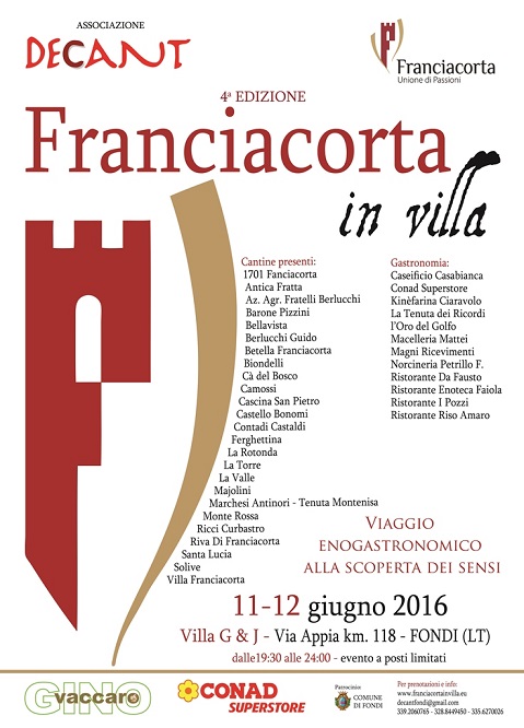 Franciacorta in Villa - Fondi (LT) (10/12 Giugno 2016)