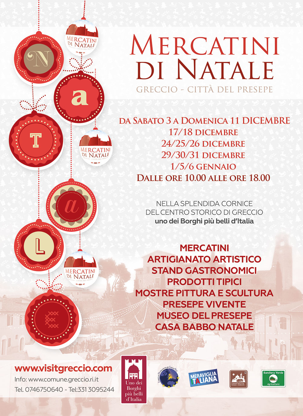 Mercatino di Natale - Greccio (RI) (3 Dicembre 2016 / 6 Gennaio 2017)