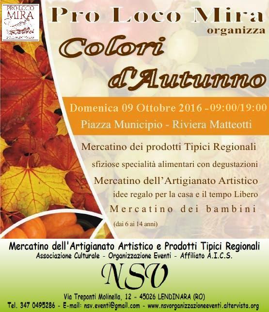 Mercatino: Colori d'autunno - Mira (VE) (9 Ottobre 2016)