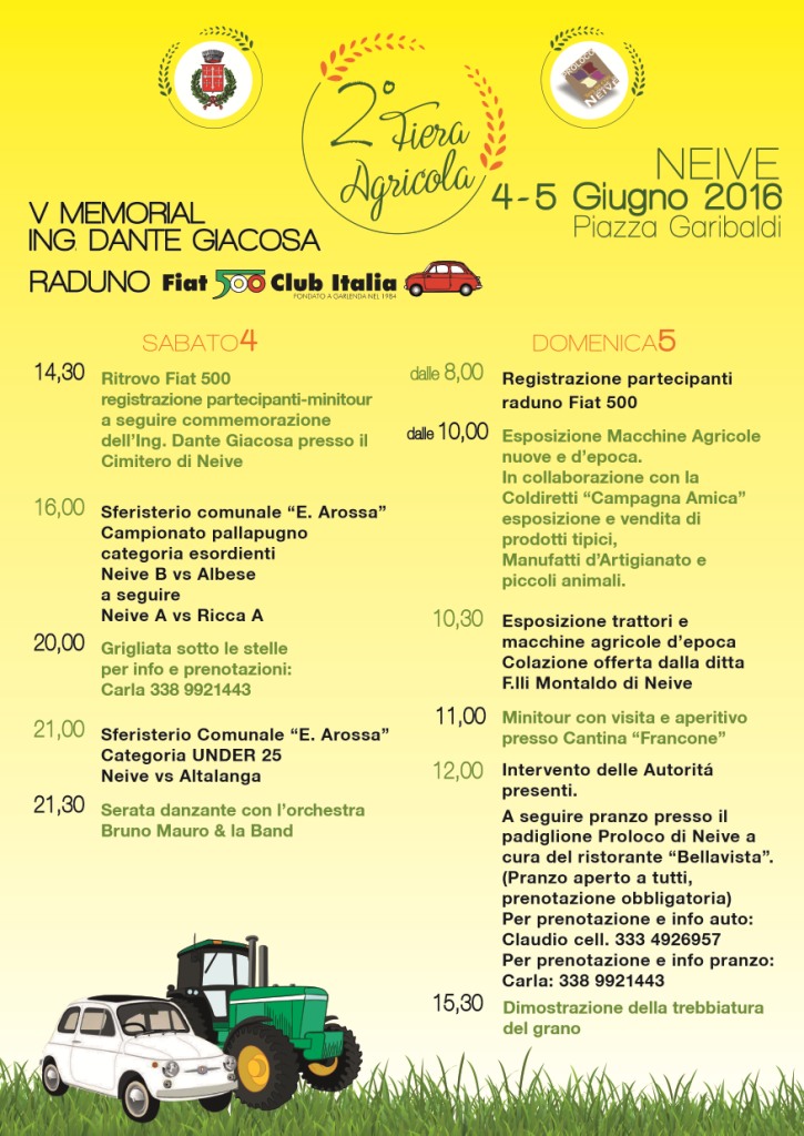 Fiera Agricola - Neive (CN) (4/5 Giugno 2016)