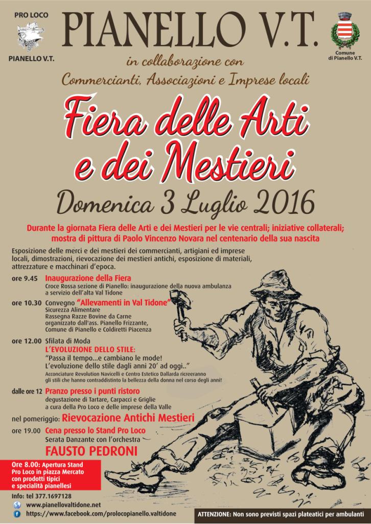 Fiera delle arti e dei mestieri - Pianello Val Tidone (PC) (2/3 Luglio 2016)