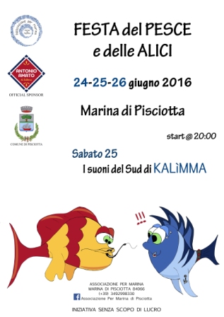 Festa del pesce delle alici - Pisciotta (SA) (24/26 Giugno 2016)