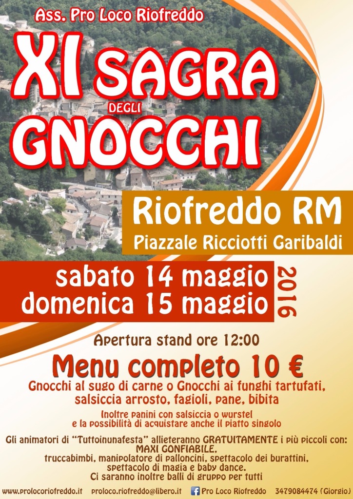 Sagra Gnocchi - Riofreddo (RM) (14/15 Maggio 2016)