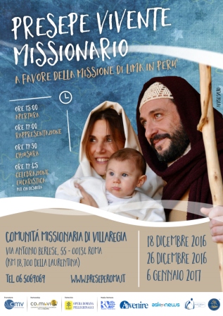 Presepe vivente missionario - Roma (18 Dicembre 2016 / 6 Gennaio 2017)