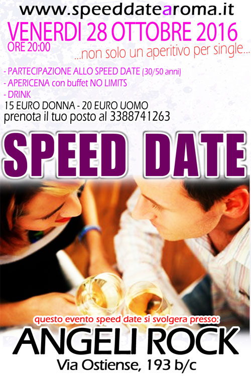 Speed Date - Roma (25 Novembre 2016)