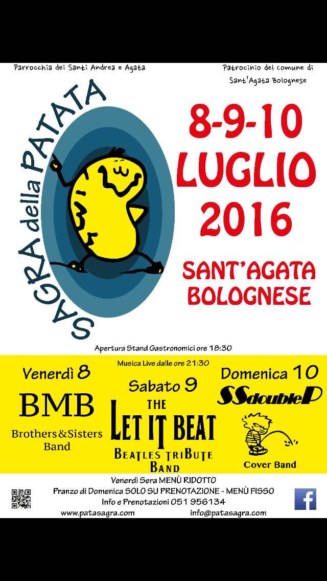 Sagra della patata - Sant'Agata Bolognese (BO) (8/10 Luglio 2016)